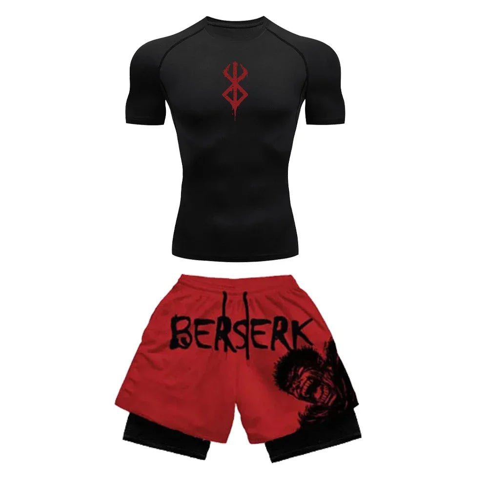 Atheltichub Anime Set: Trendiges T-Shirt & Shorts Duo
