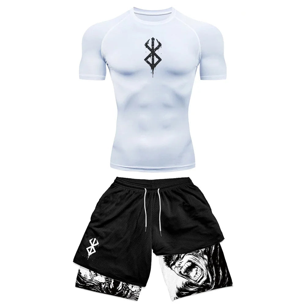Atheltichub Anime Set: Trendiges T-Shirt & Shorts Duo