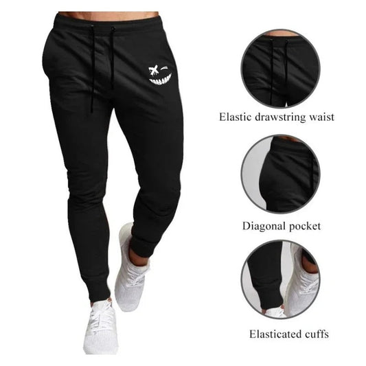Anime Smiley Joggers: Trendige Bequemlichkeit für Fans!