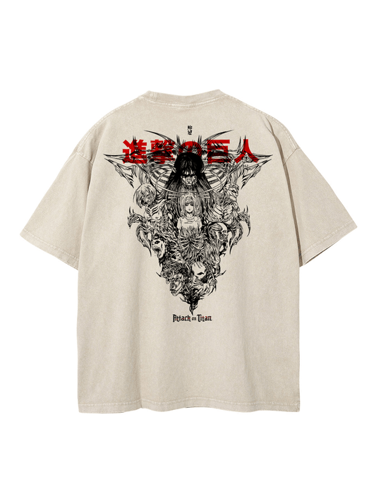 Vintage Freedom: Doppelseitiges AoT T-Shirt