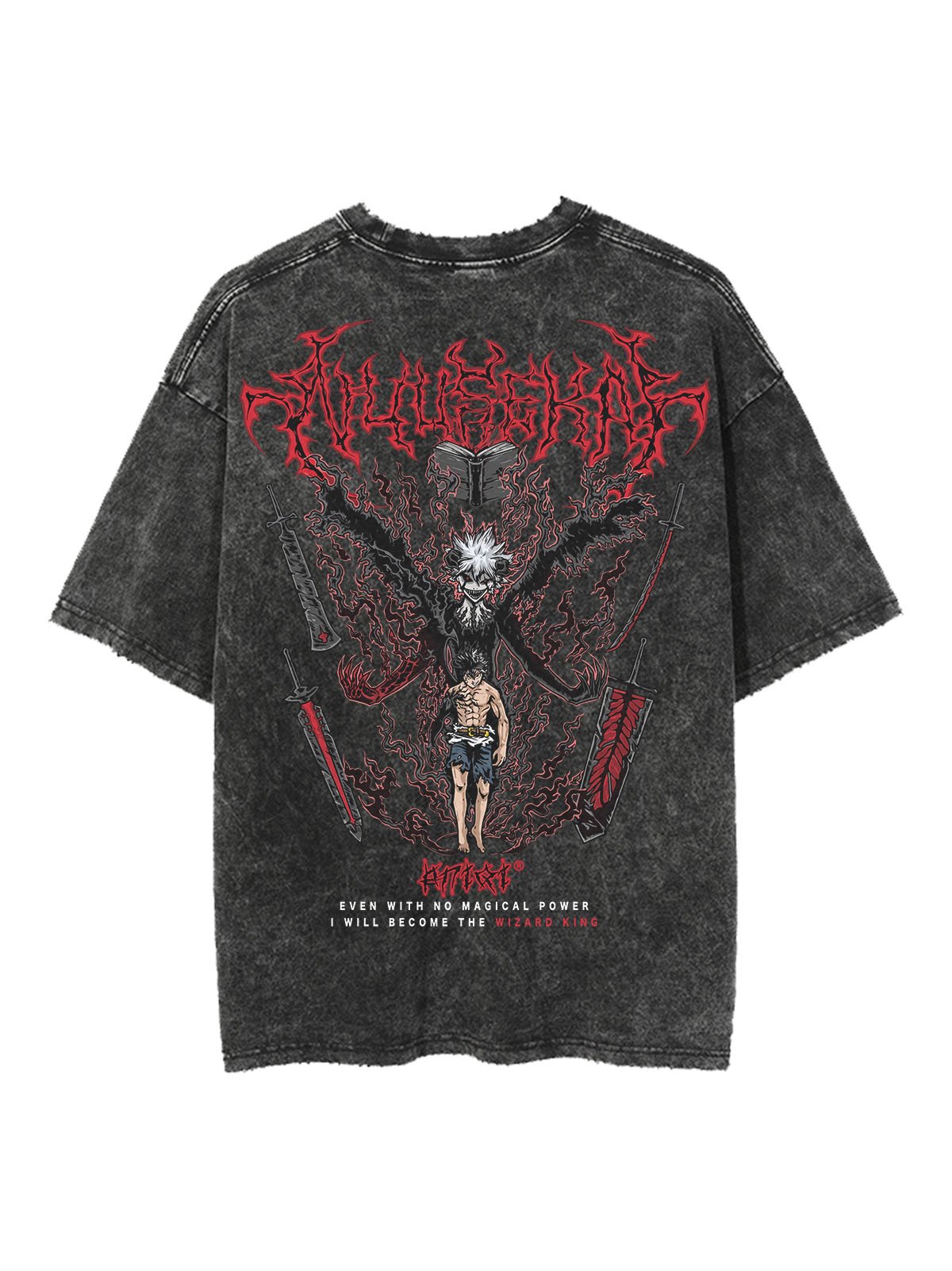 ASTA DEMON Vintage Oversize T-Shirt: Trendiger Retro-Style
