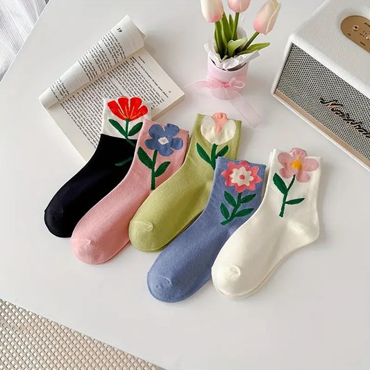 Blühendes Socken-Set: Eleganz für jeden Anlass