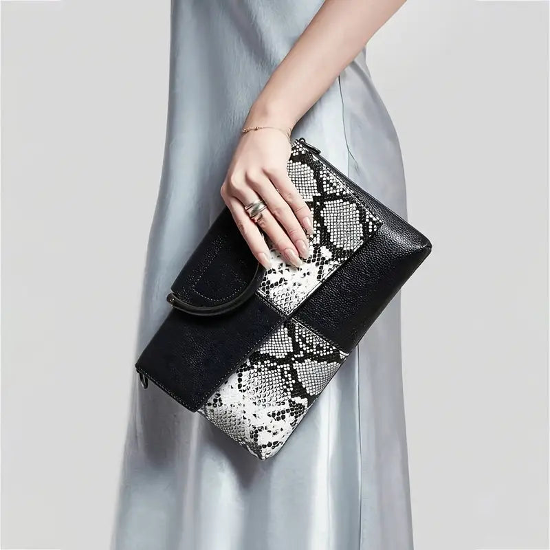 Serpenza: Elegante Snake-Prägungstasche