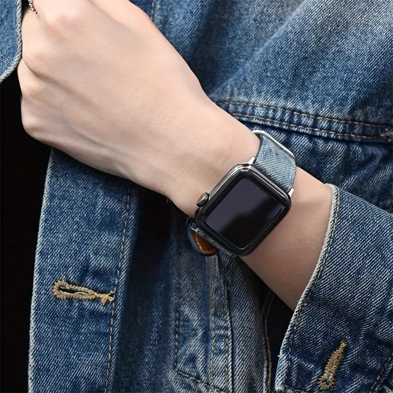 Denim-Edition: Elegantes Apple Watch Armband