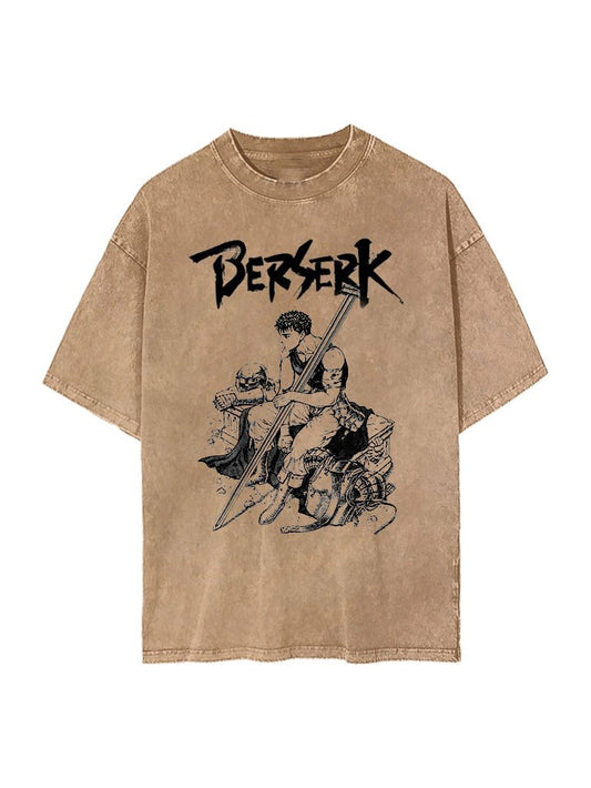 Berserk Guts Vintage Oversize T-Shirt: Trendiger Retro-Style