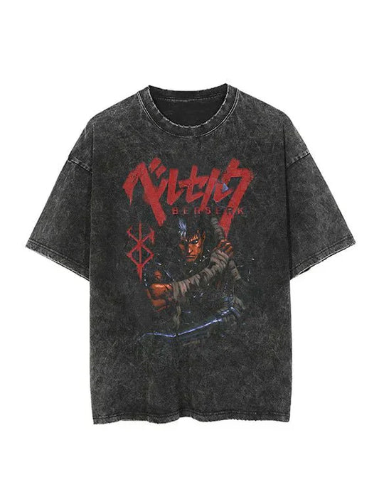 Berserk Vintage Oversized T-Shirt: Trendiger Retro-Style