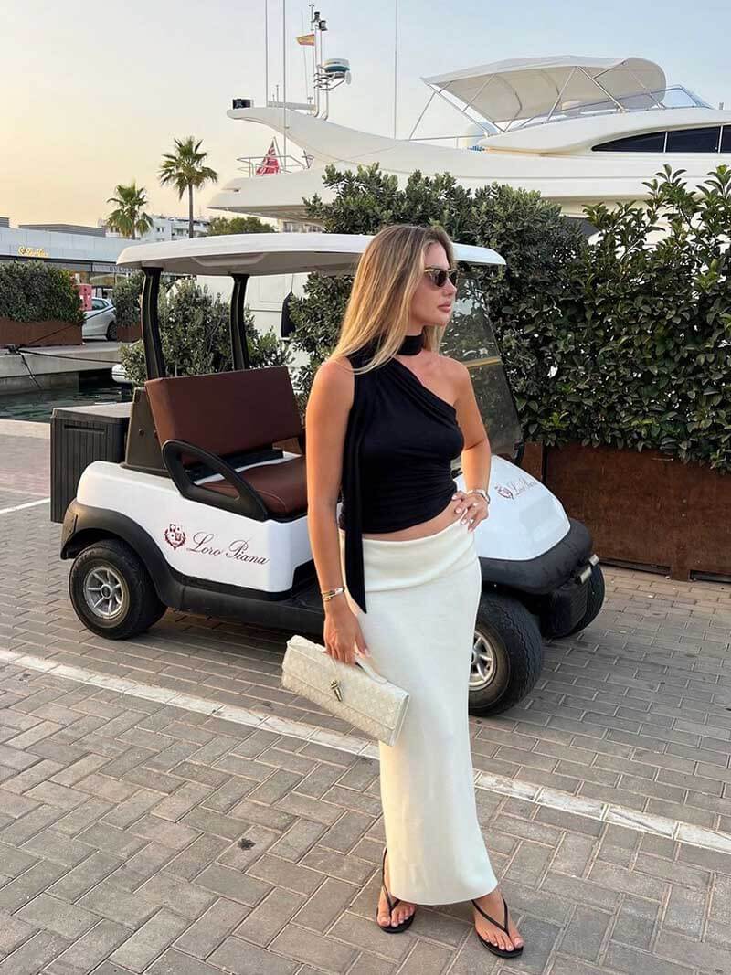 Elegante Gewebte Tasche Bianca