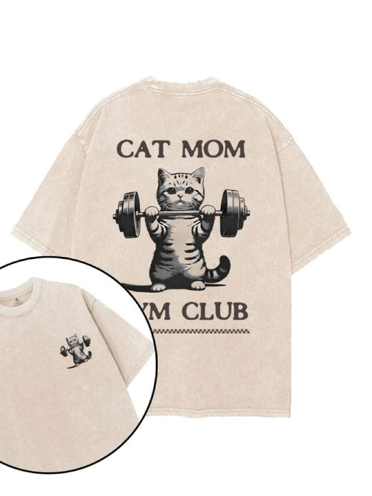 „Katzenliebhaber Fitness Club T-Shirt“