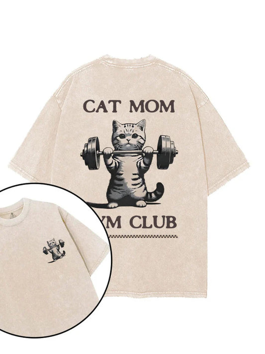 „Katzenliebhaber Fitness Club T-Shirt“