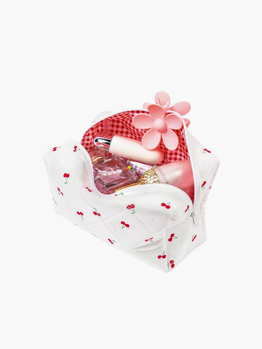 Elegantes Make-up Täschchen „Kirschenzauber“