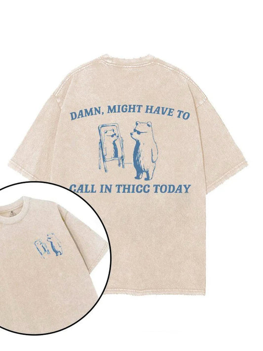 „Damn, Vielleicht Muss Ich Anrufen – T-Shirt“