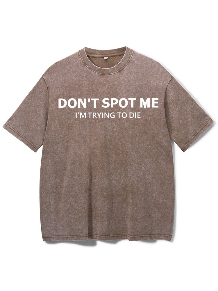 Don't Spot Me: Trendy, gewaschenes T-Shirt