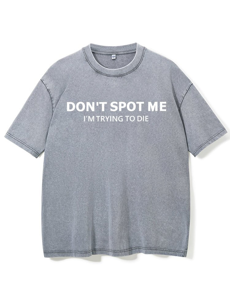 Don't Spot Me: Trendy, gewaschenes T-Shirt