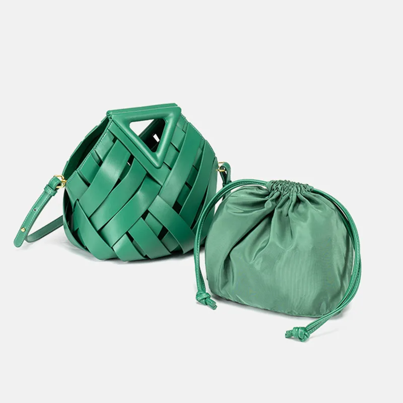 Aeris Woven Bucket Bag – Eleganz trifft Funktionalität