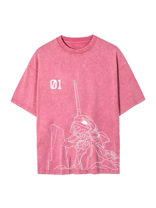 Retro EVANGELION T-Shirt: Vintage Style für Fans