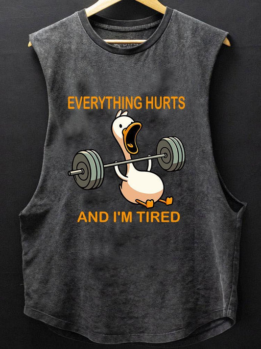 Alles tut weh und ich bin müde - Entspannungs-Enten Tanktop