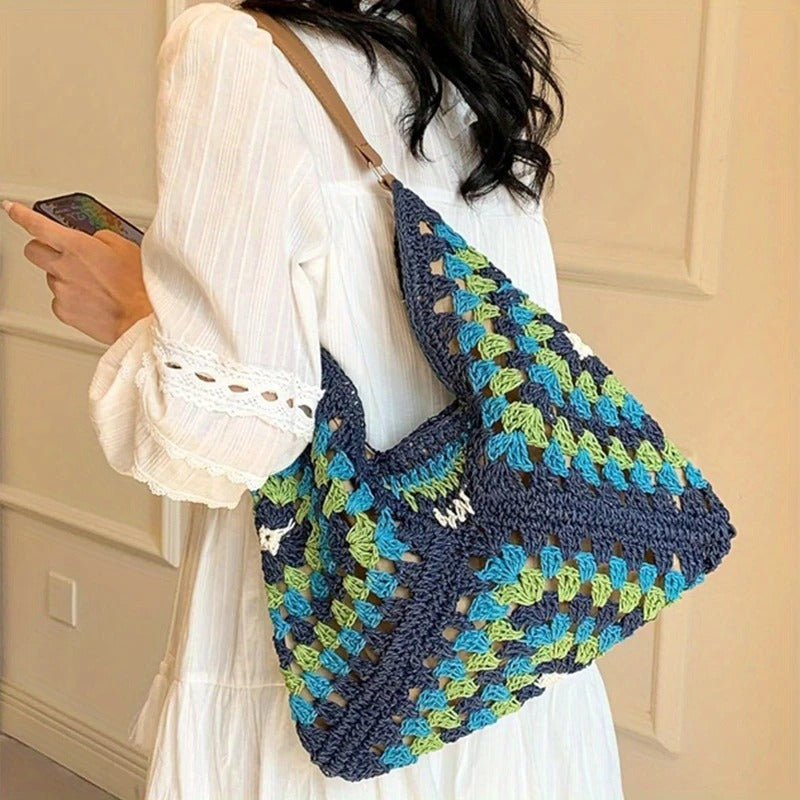 „Sonnenfaden: Elegante Häkel-Tasche“