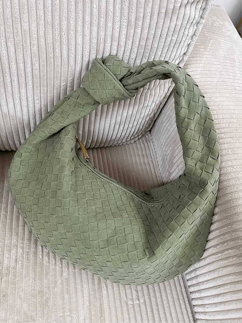 Elegante Wildledertasche in mittlerer Größe