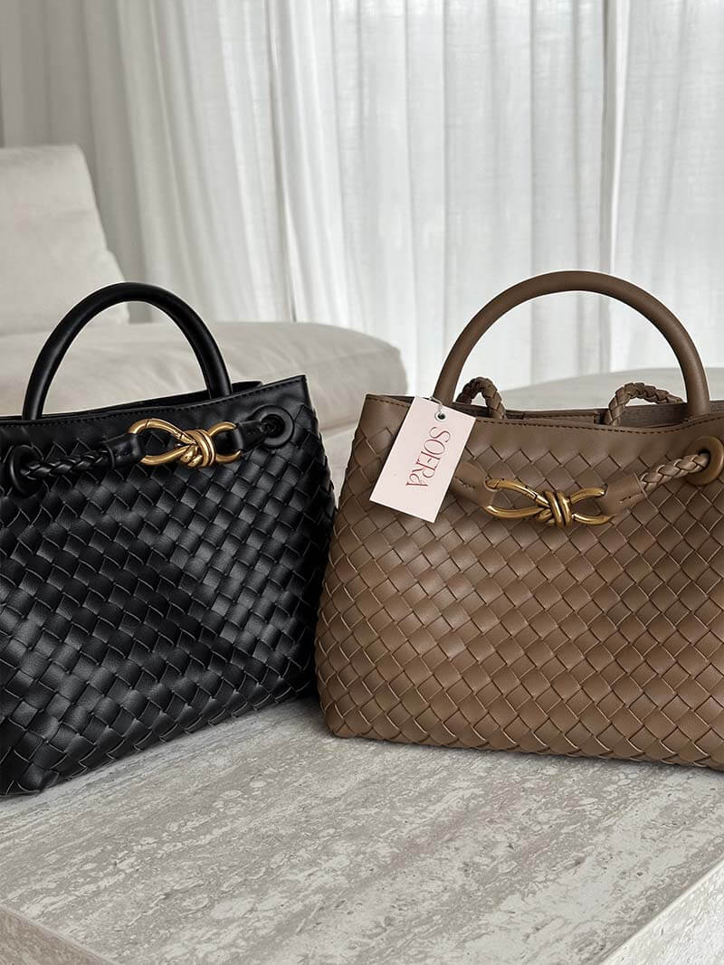 „Gewebte Tasche Lucia – Eleganz in jedem Detail“