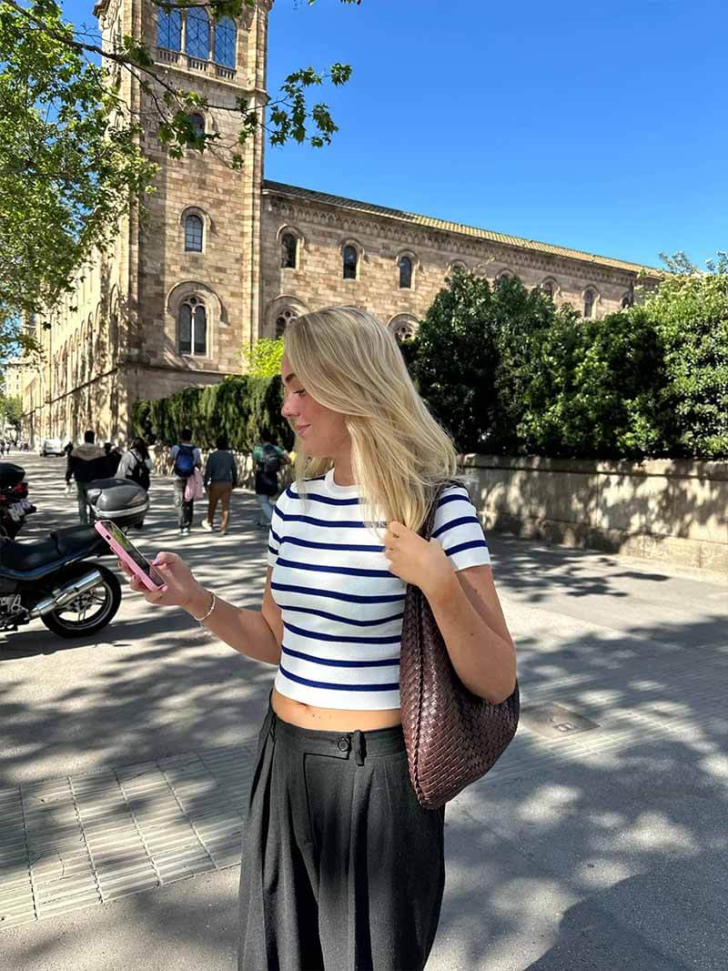 Exklusive XL-Tasche aus hochwertigem Gewebematerial