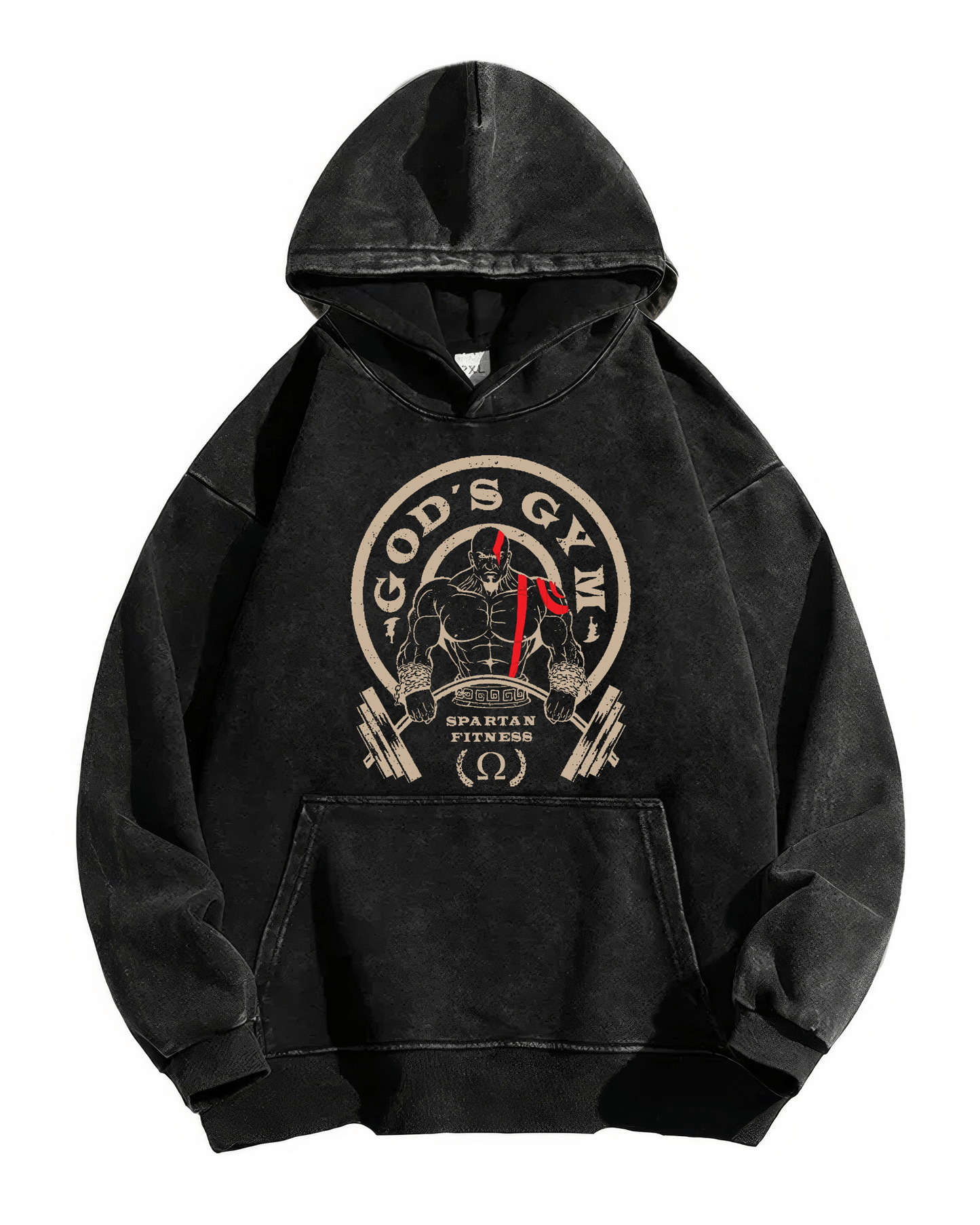 GOD'S GYM: Vintage Washed Hoodie
