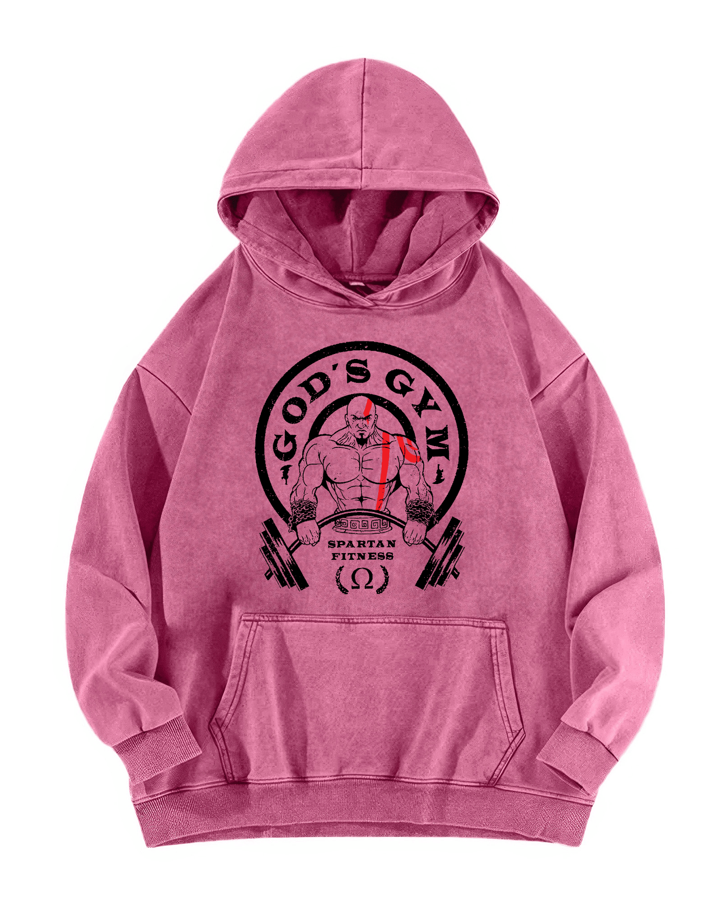 GOD'S GYM: Vintage Washed Hoodie