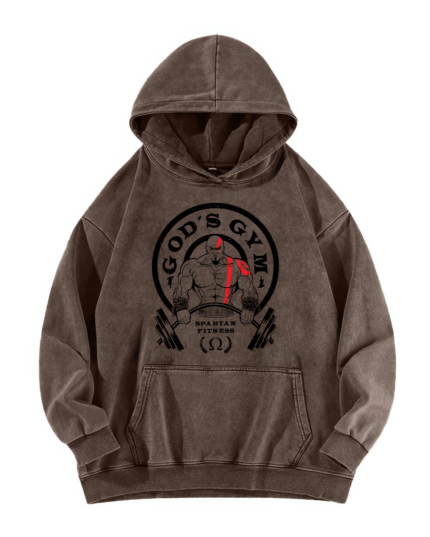 GOD'S GYM: Vintage Washed Hoodie