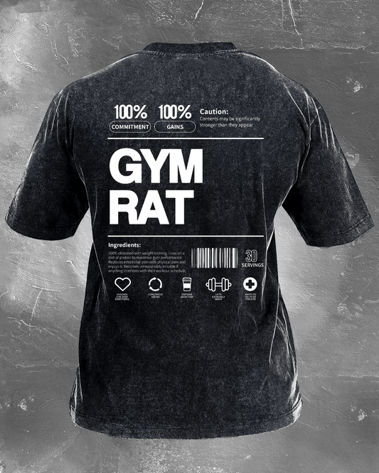 Trendiges GYM RAT Vintage T-Shirt