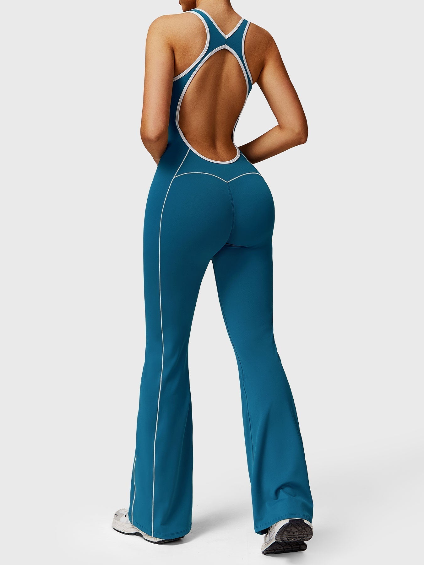 Ironfit Antonia Kontrast-Flare-Jumpsuit
