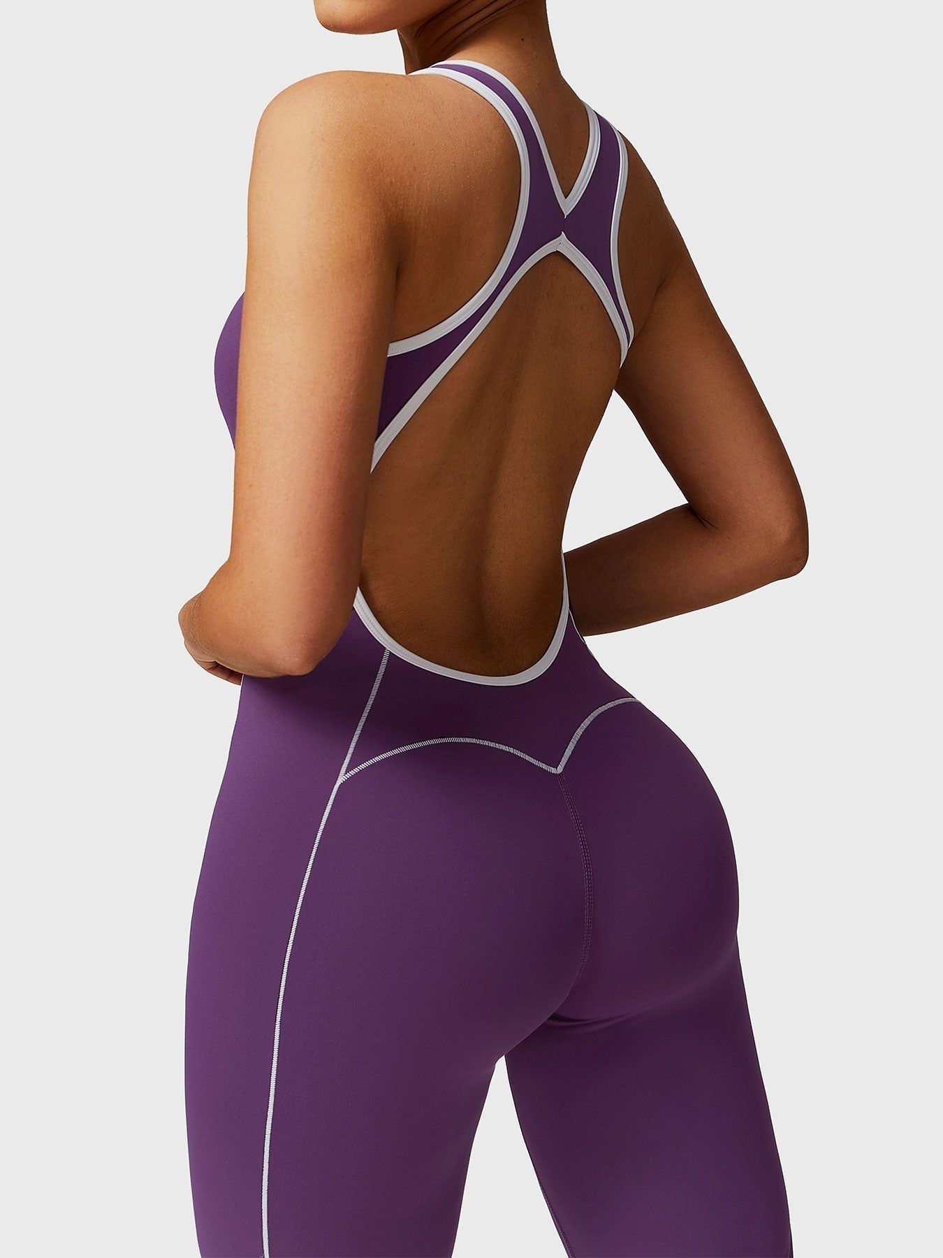 Ironfit Antonia Kontrast-Flare-Jumpsuit