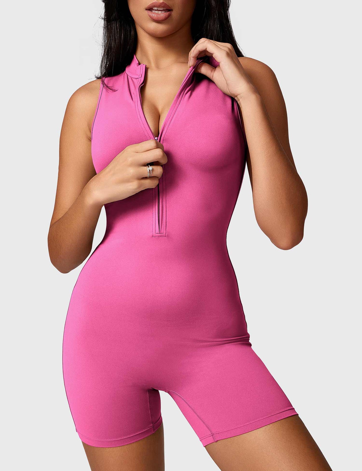 Ironfit Belle Ärmelloser Jumpsuit mit Reißverschluss