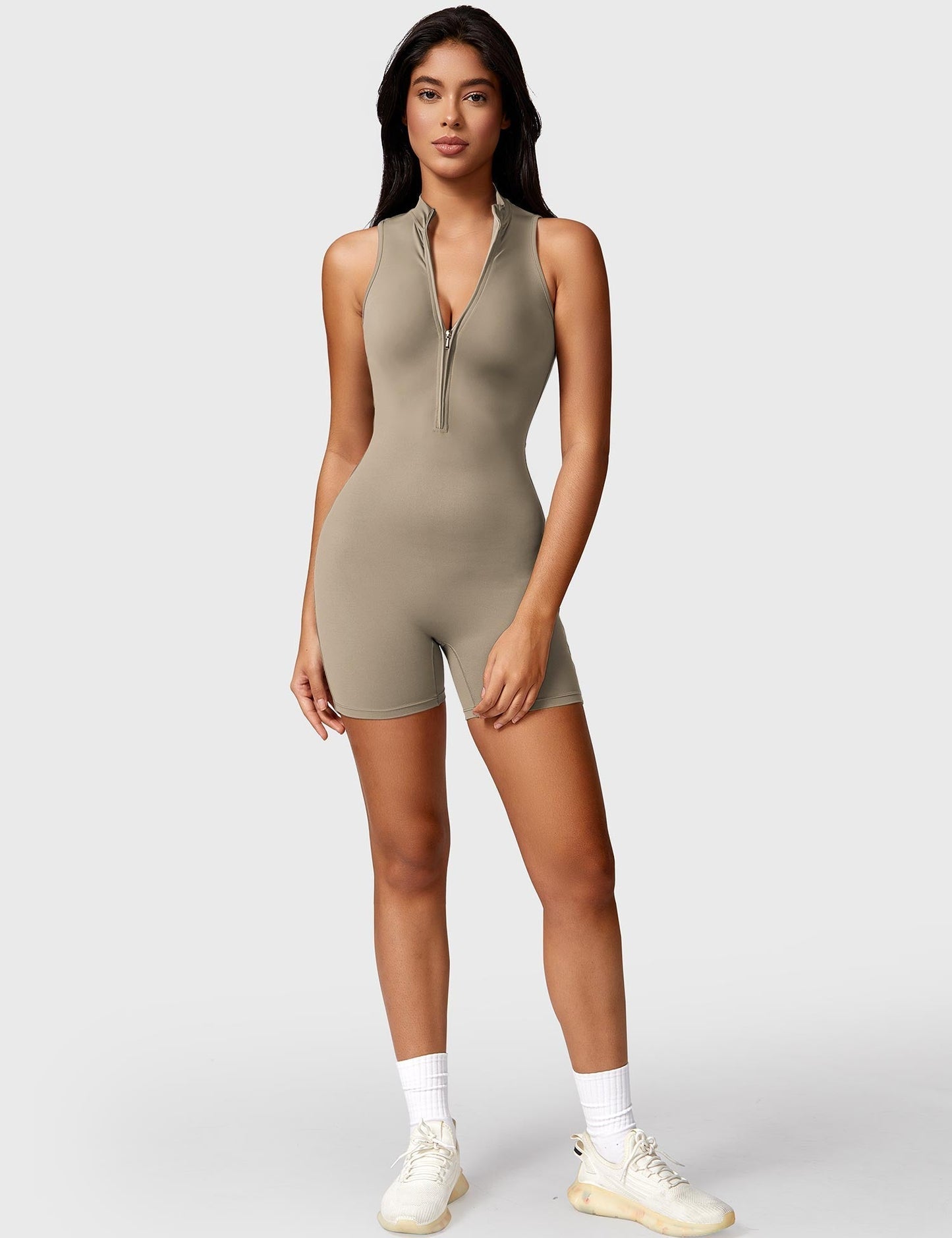 Ironfit Belle Ärmelloser Jumpsuit mit Reißverschluss