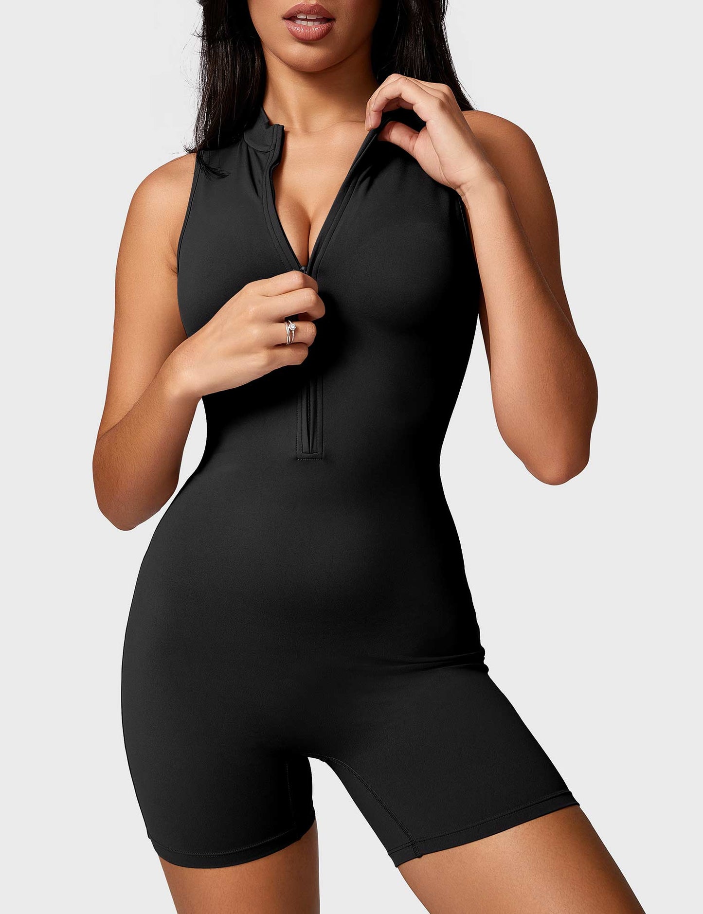 Ironfit Belle Ärmelloser Jumpsuit mit Reißverschluss