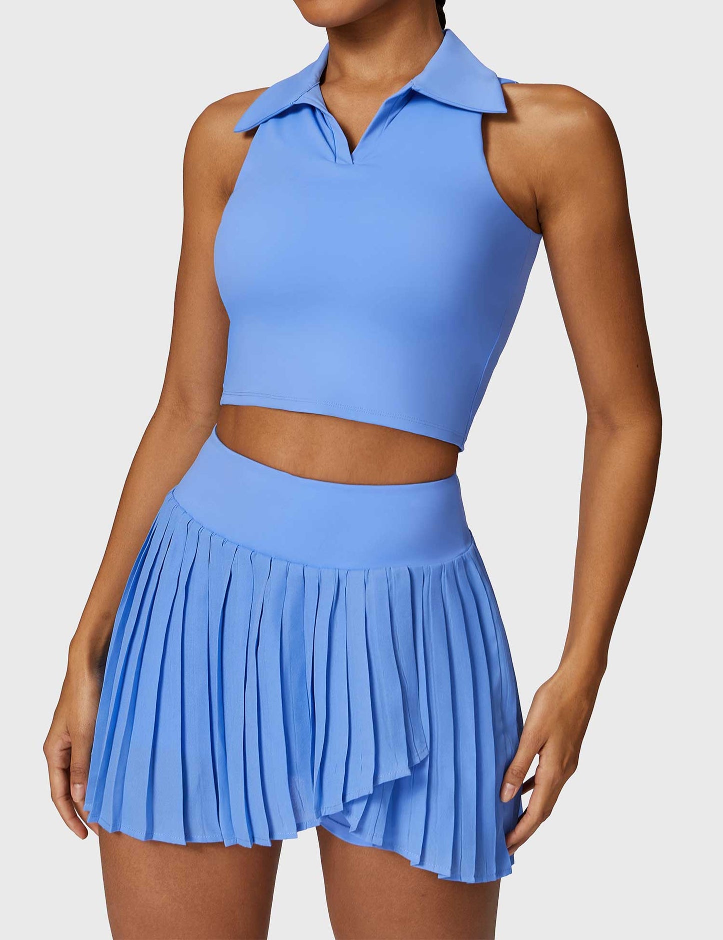 Ironfit Trendy Tennis Skirt & Crop Top Set