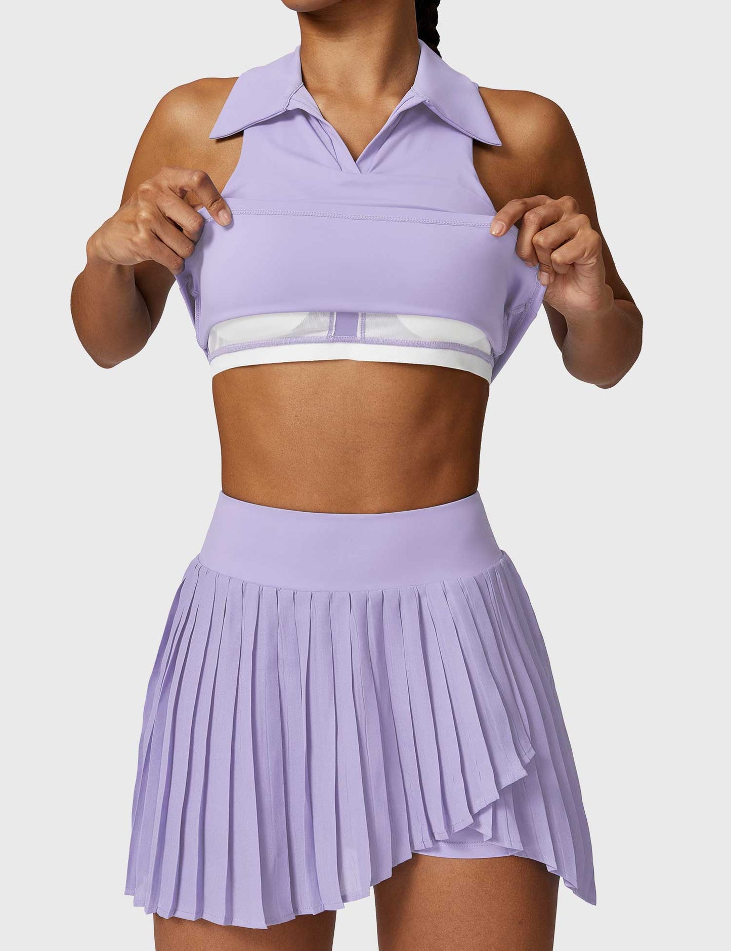 Ironfit Trendy Tennis Skirt & Crop Top Set