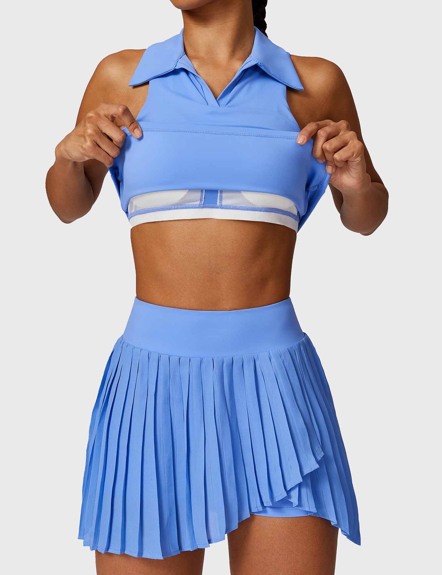 Ironfit Trendy Tennis Skirt & Crop Top Set