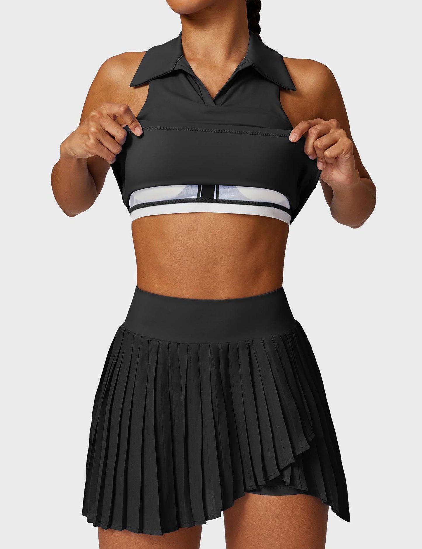 Ironfit Trendy Tennis Skirt & Crop Top Set