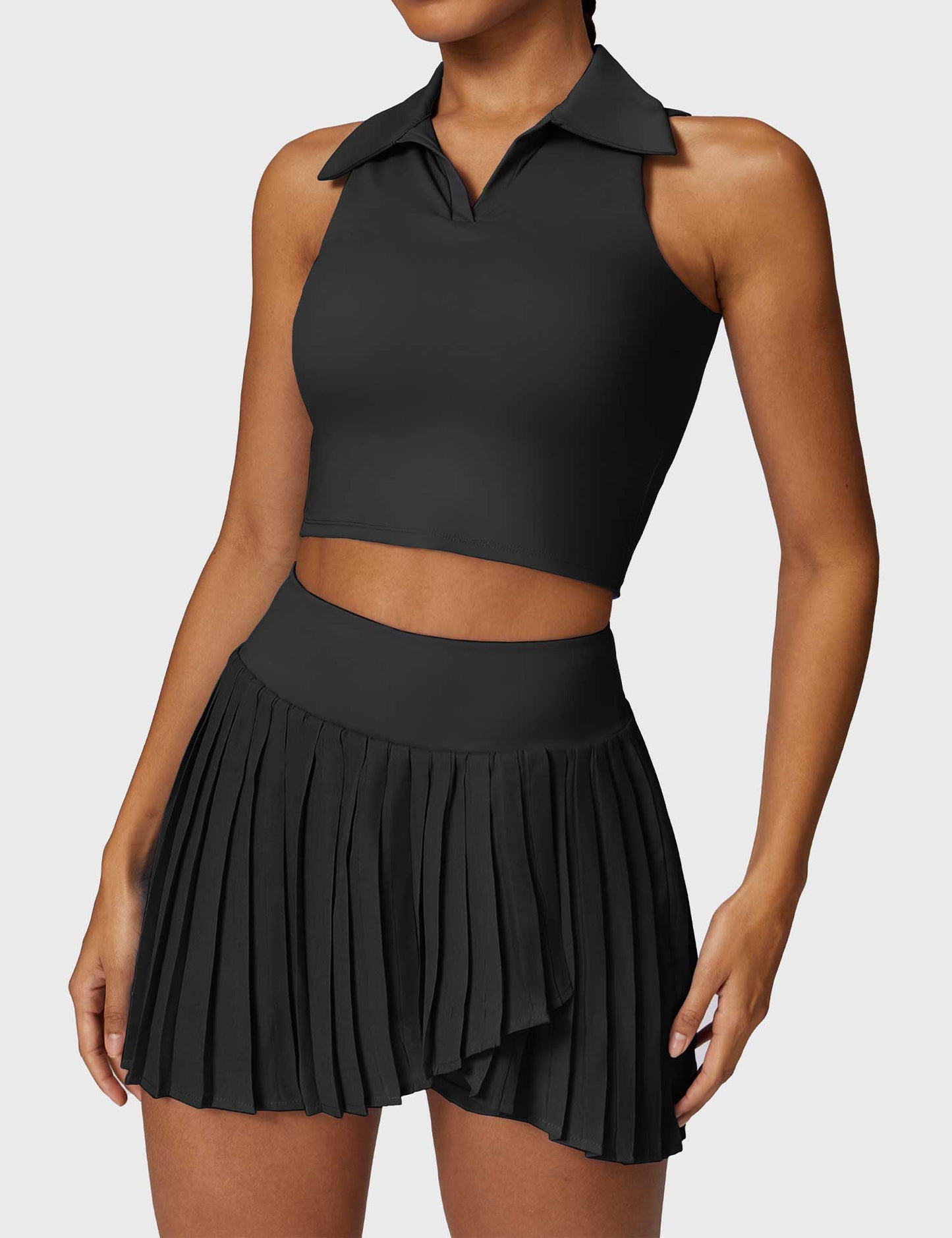 Ironfit Trendy Tennis Skirt & Crop Top Set