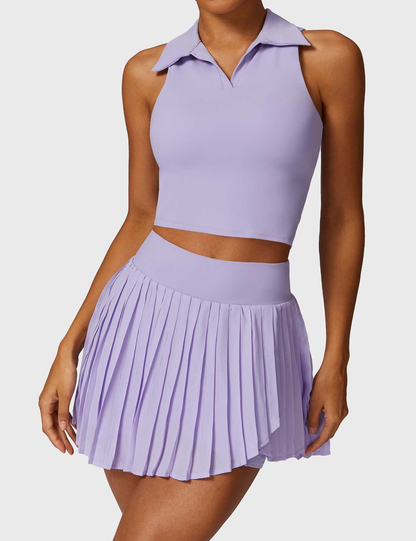 Ironfit Trendy Tennis Skirt & Crop Top Set