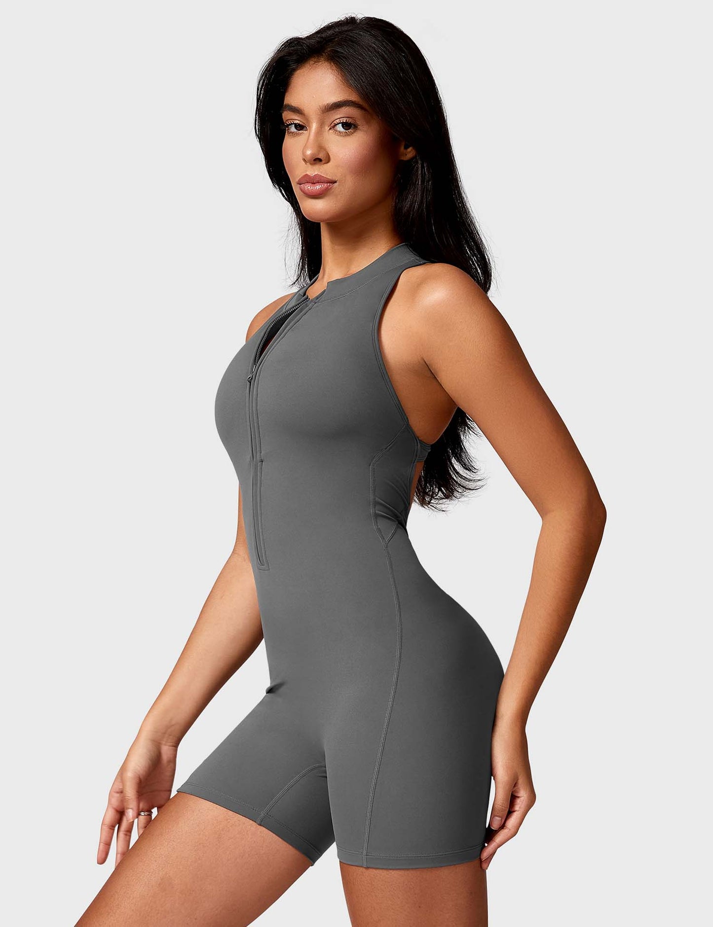 Ironfit Emma Backless Zipper Jumpsuit