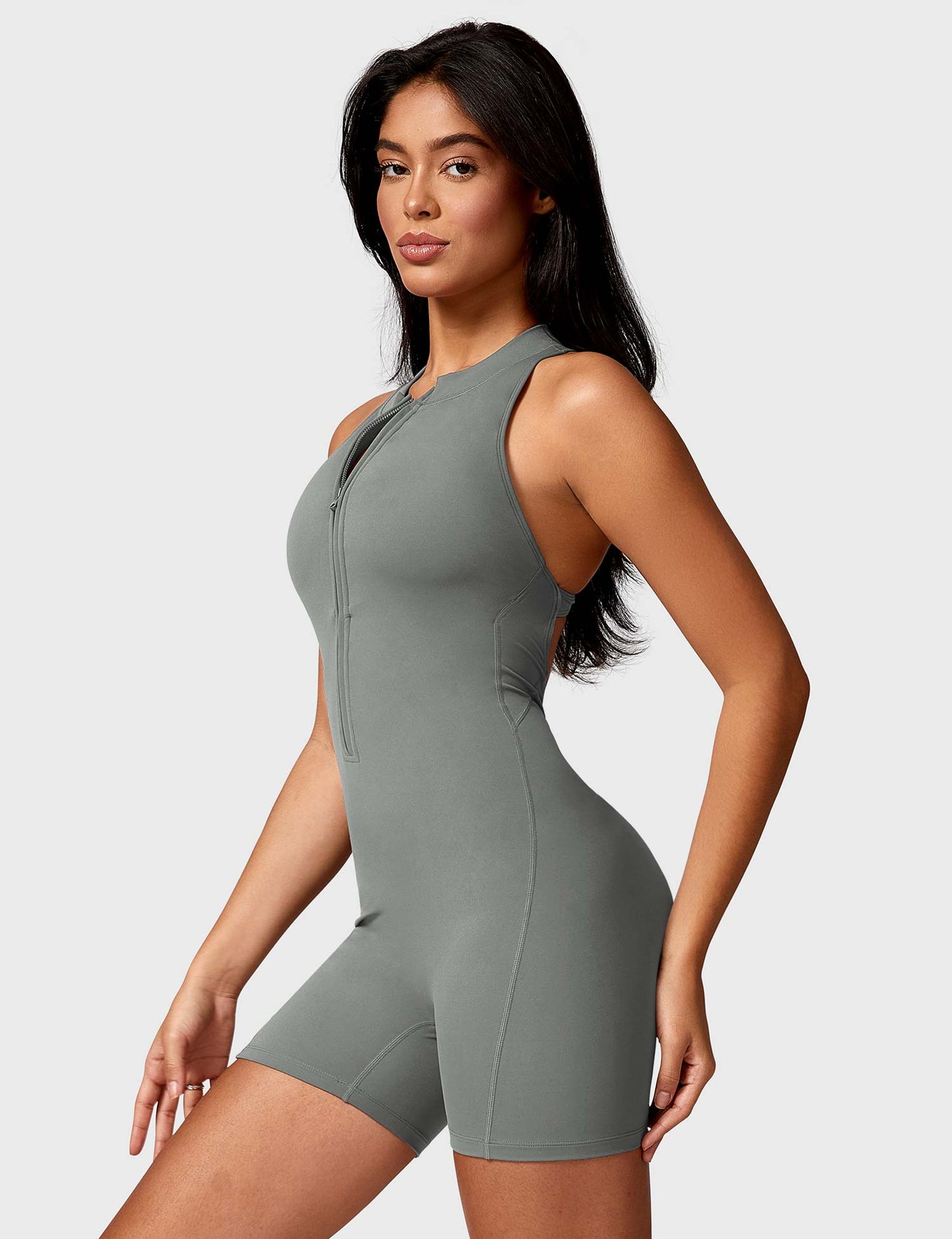 Ironfit Emma Backless Zipper Jumpsuit