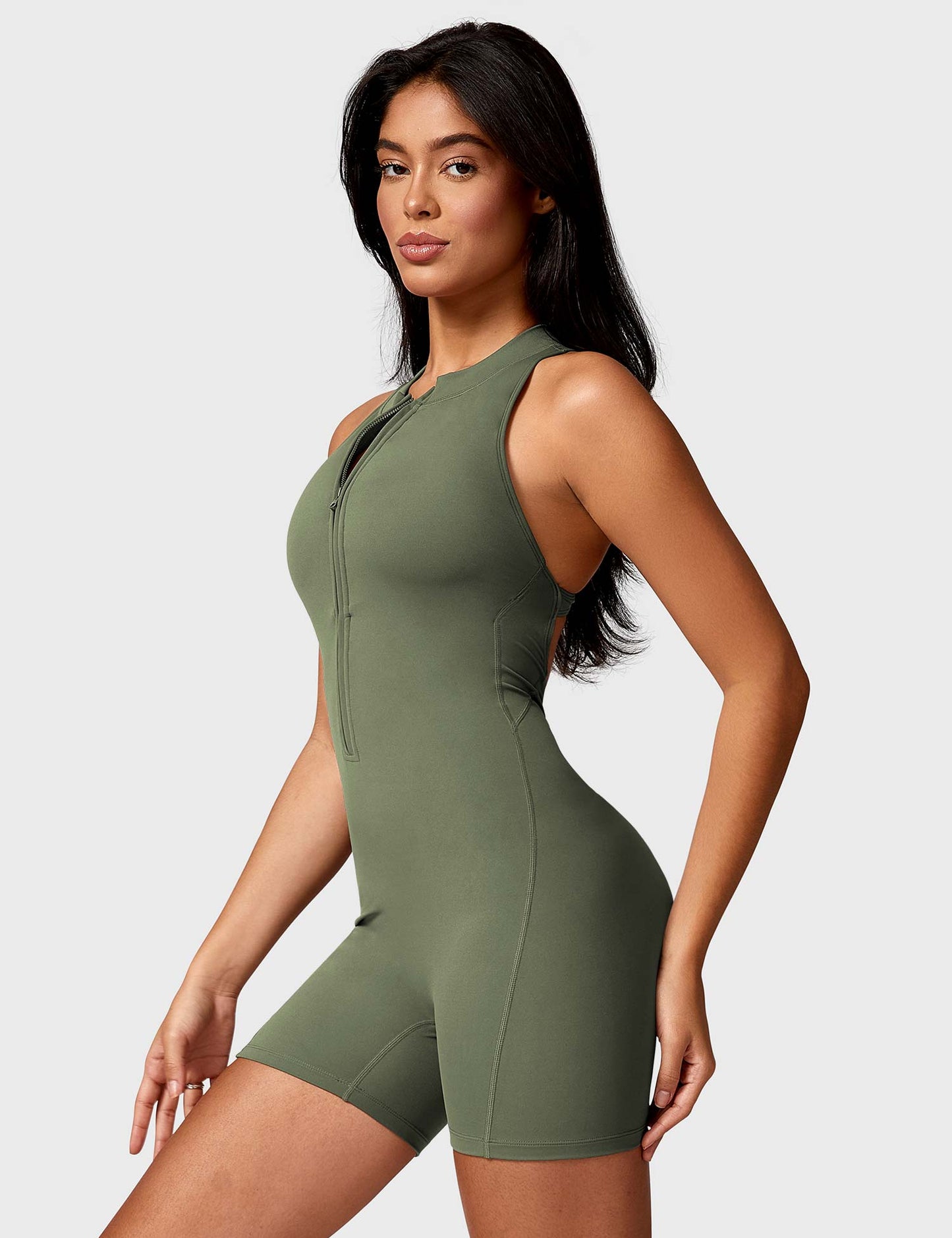 Ironfit Emma Backless Zipper Jumpsuit