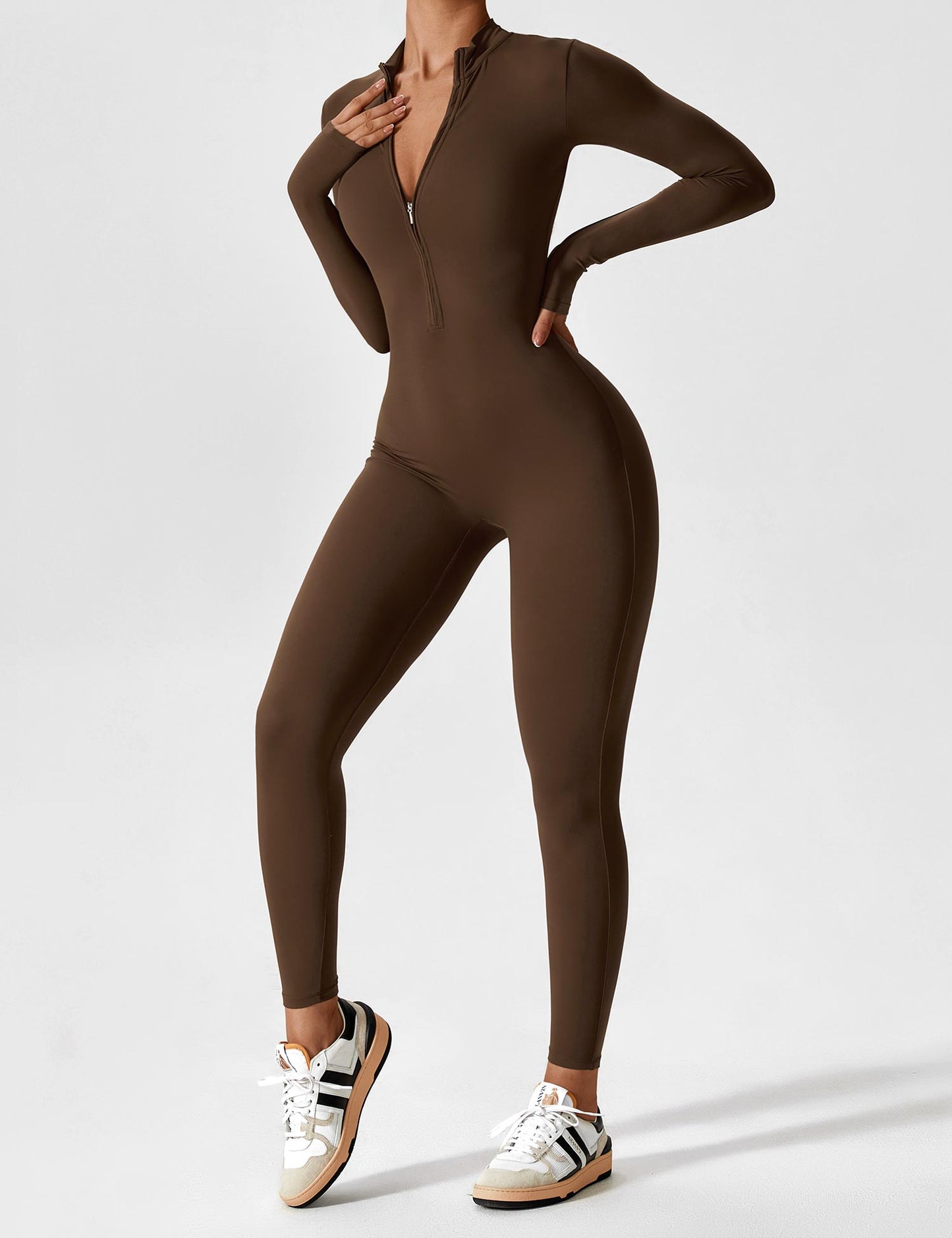 Ironfit Jumpsuit mit Reißverschluss