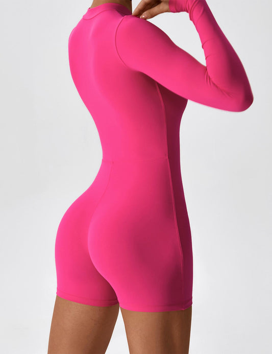 Ironfit Langarm-Jumpsuit mit Reißverschluss