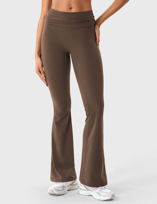 Ironfit Romola Fold Over Flare Leggings