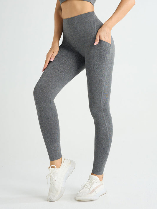 High-Waist Leggings mit Tasche