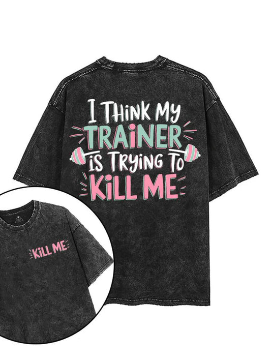 „Mein Trainer hat einen Plan – T-Shirt“