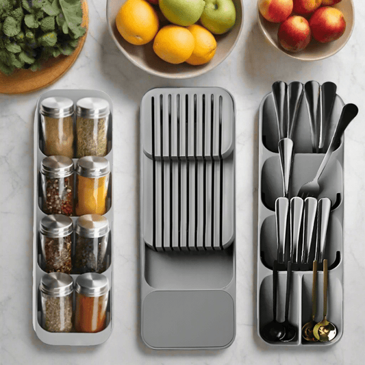 Elegante Aufbewahrungsschalen für Küchenschubladen