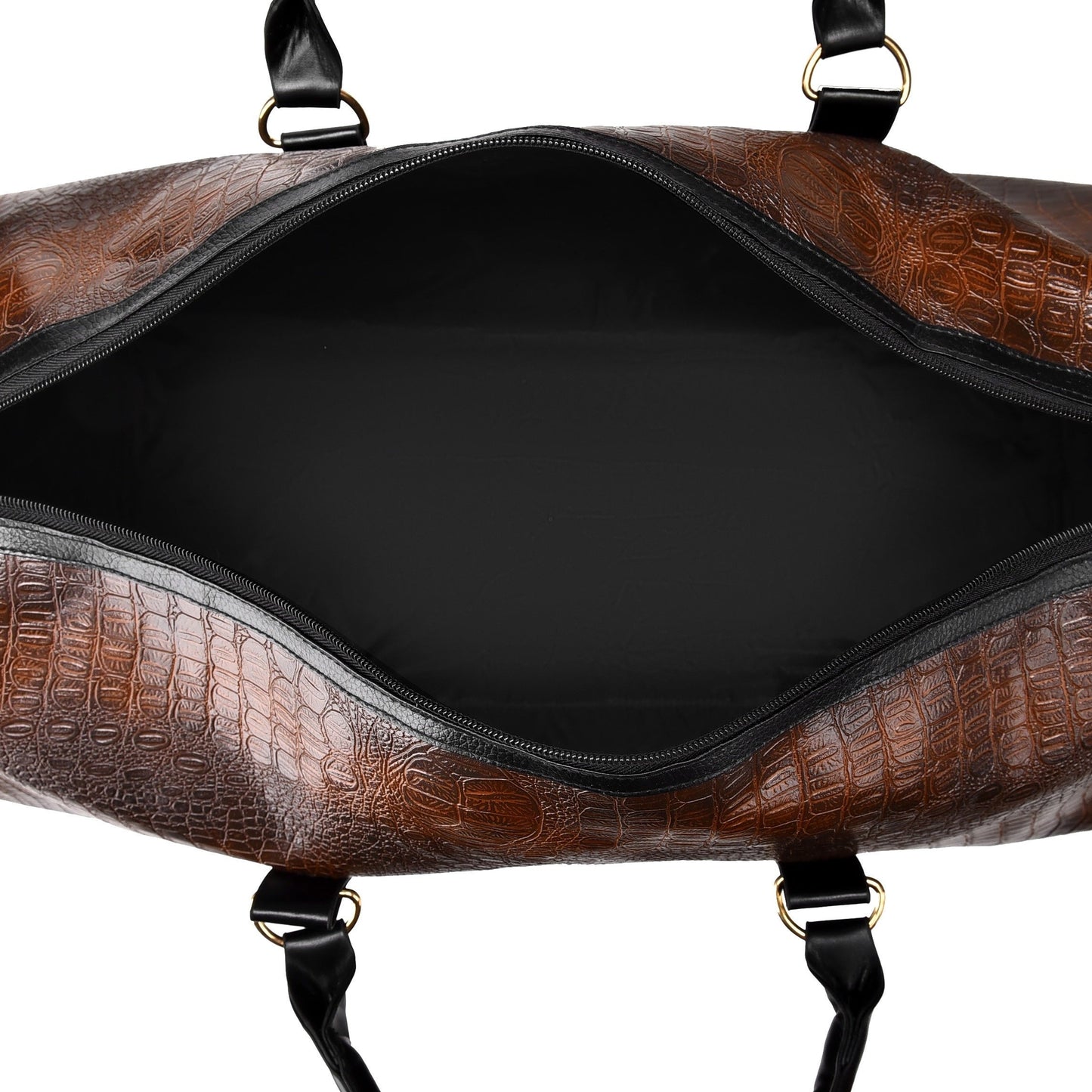 Eleganter Croc Weekender Duffle Bag