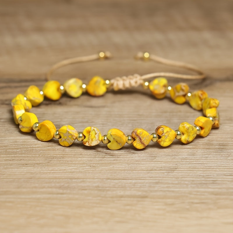 Herzlinien-Armband aus edlen Steinen